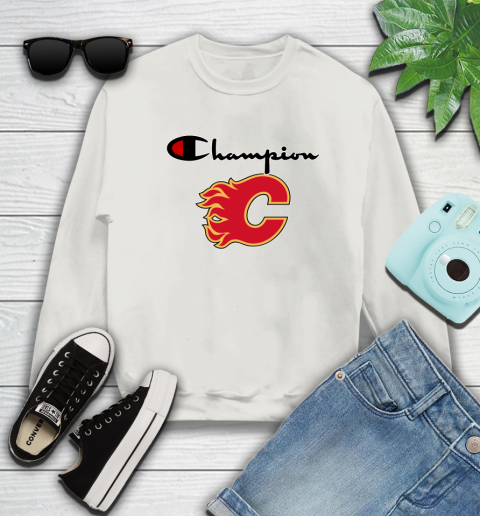 NHL Hockey Calgary Flames Champion Shirt Sweatshirt 9