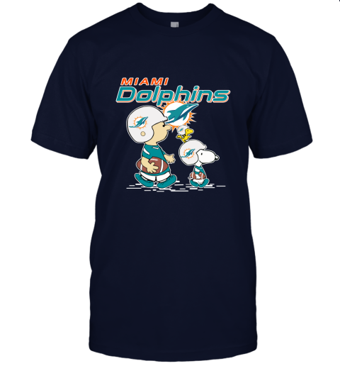 Miami Dolphins Let's Play Football Together Snoopy NFL Unisex