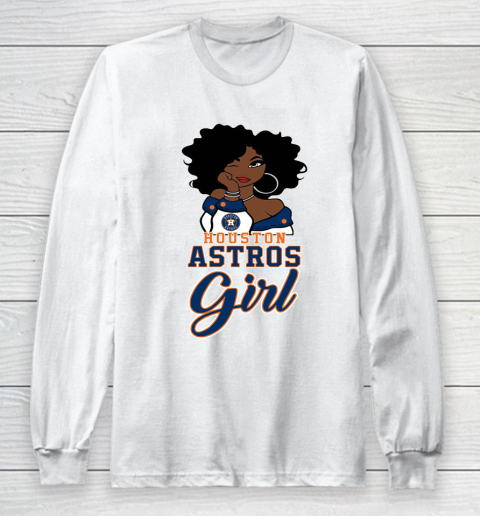 Houston Astross Girl MLB Long Sleeve T-Shirt 2