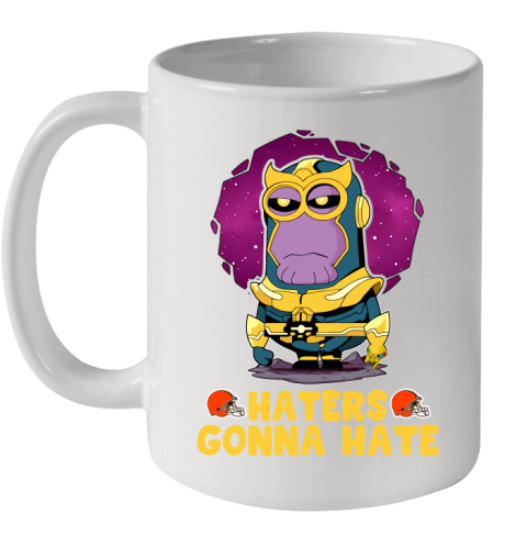 NFL Football Cleveland Browns Haters Gonna Hate Thanos Minion Marvel Shirt Ceramic Mug 11oz