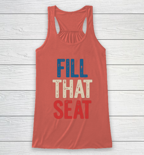 Fill That Seat Vintage North Carolina NC Fill The Seat Retro Racerback Tank 3