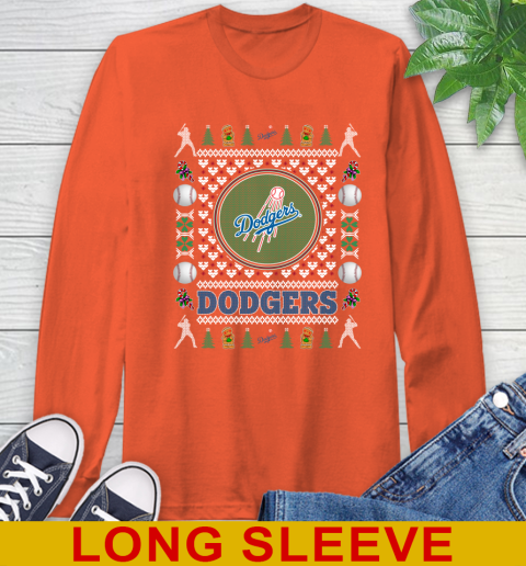 Los Angeles Dodgers Merry Christmas MLB Baseball Loyal Fan Long Sleeve T-Shirt 4