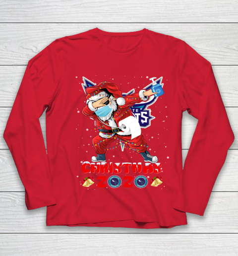 Charlotte Hornets Funny Santa Claus Dabbing Christmas 2020 NBA Youth Long Sleeve 8