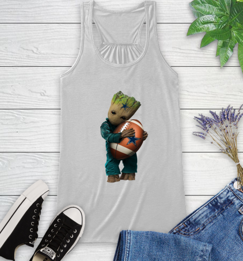 NFL Groot Guardians Of The Galaxy Football Sports Dallas Cowboys Racerback Tank