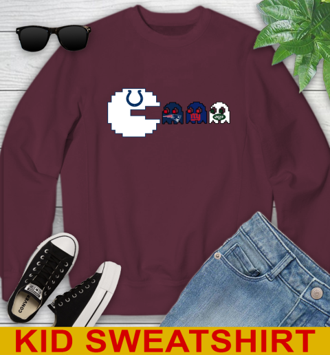 Indianapolis Colts NFL Football Pac Man Champion Youth Sweatshirt 5