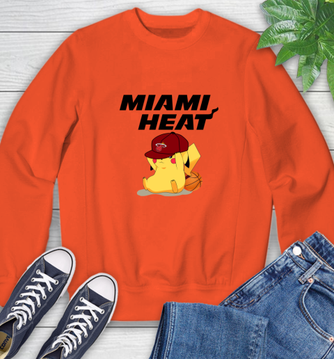 NBA Pikachu Basketball Sports Miami Heat Sweatshirt 4