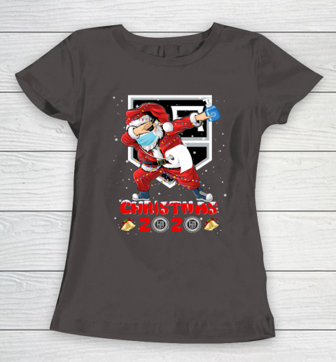 Los Angeles Kings Funny Santa Claus Dabbing Christmas 2020 NHL Women's T-Shirt 7