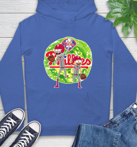 MLB Philadelphia Phillies Rick And Morty Baseball Sports Hoodie 9
