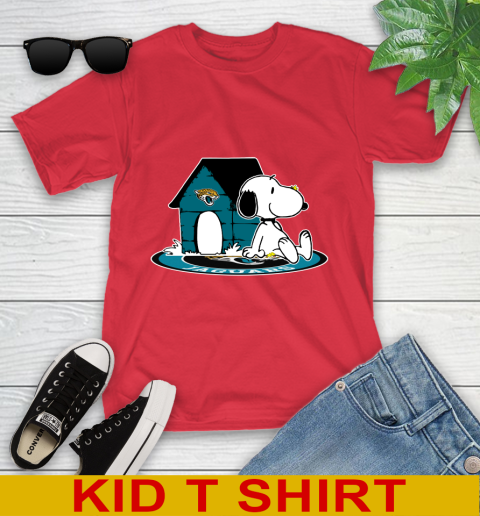 NFL Football Jacksonville Jaguars Snoopy The Peanuts Movie Shirt Youth T-Shirt 10
