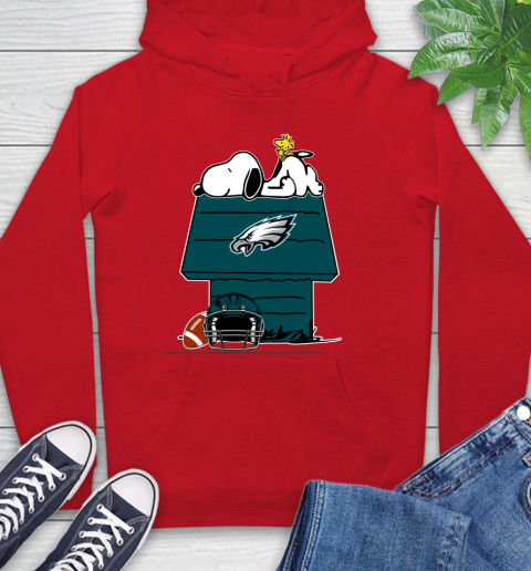 Philadelphia Eagles NFL Football Snoopy Woodstock The Peanuts Movie Hoodie 10
