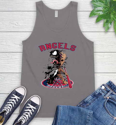 MLB Los Angeles Angels Baseball Venom Groot Guardians Of The Galaxy Tank Top 7