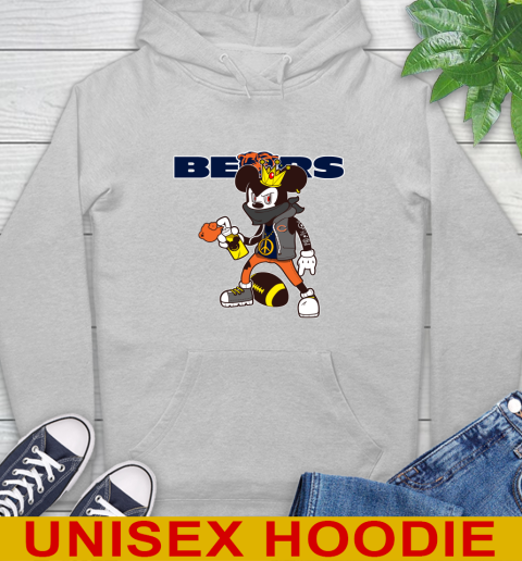Chicago Bears NFL Football Mickey Peace Sign Sports Hoodie 6