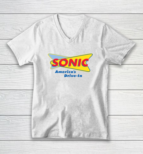 Sonic America's Driver In V-Neck T-Shirt