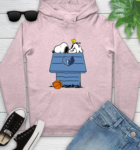 Memphis Grizzlies NBA Basketball Snoopy Woodstock The Peanuts Movie Youth Hoodie 10