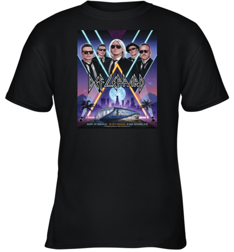 Def Leppard Los Angeles August 27, 2022 The Stadium Tour Youth T-Shirt