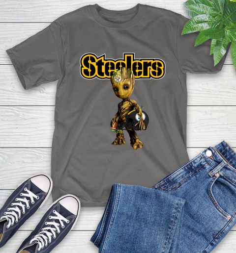 Pittsburgh Steelers NFL Football Groot Marvel Guardians Of The Galaxy T-Shirt 9