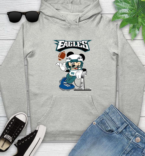 NFL Philadelphia Eagles Mickey Mouse Disney Super Bowl Football T Shirt Youth Hoodie