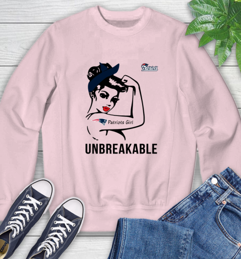NFL New England Patriots Girl Unbreakable Football Sports Sweatshirt 6
