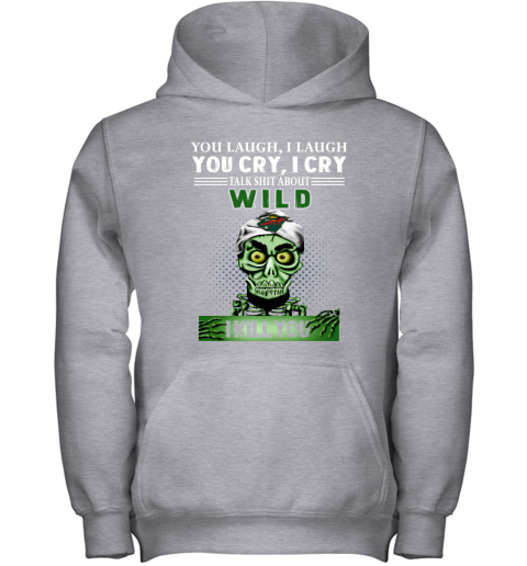 NHL Talk Shit About Minnesota Wild I Kill You Achmed The Dead Terrorist Jeffrey Dunham Hockey C1oUD32OSls youth hoodie 43 95 151514 front sport grey
