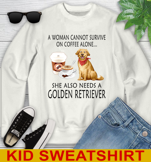 Women cannot survive on coffee alone she also need a GOLDEN tshirt 97