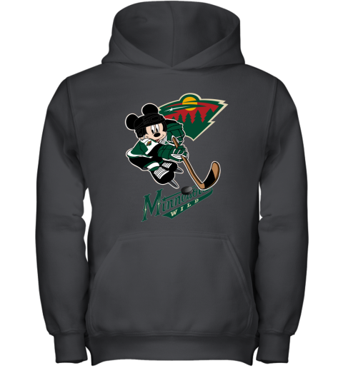 NHL Minnesota Wild Mickey Mouse Disney Hockey T Shirt D2OZkrE2YvM youth hoodie 43 95 151514 front black