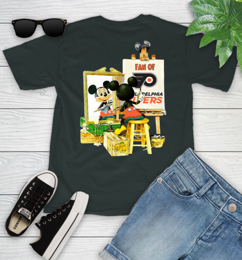 NHL Hockey Philadelphia Flyers Mickey Drawing Shirt 98