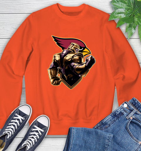 NFL Thanos Avengers Endgame Football Sports Arizona Cardinals Sweatshirt 4