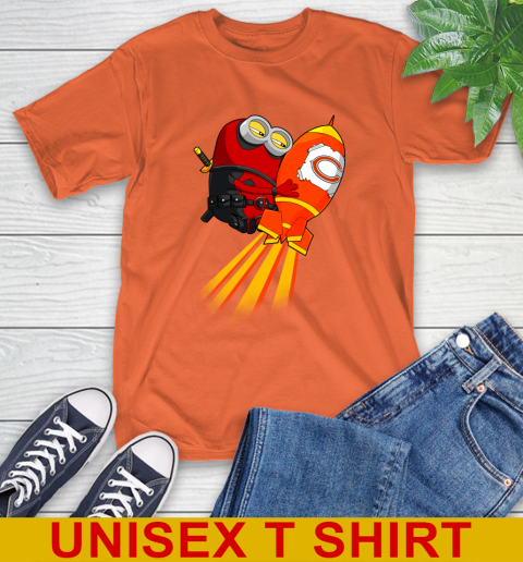 NFL Football Chicago Bears Deadpool Minion Marvel Shirt T-Shirt 4