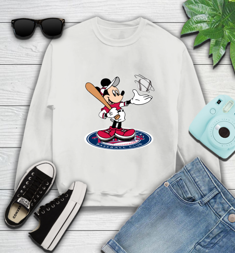 MLB Baseball Minnesota Twins Cheerful Mickey Disney Shirt Sweatshirt 5