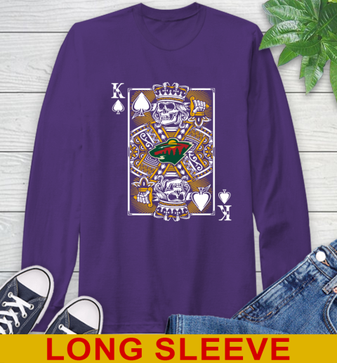 Minnesota Wild NHL Hockey The King Of Spades Death Cards Shirt Long Sleeve T-Shirt 5