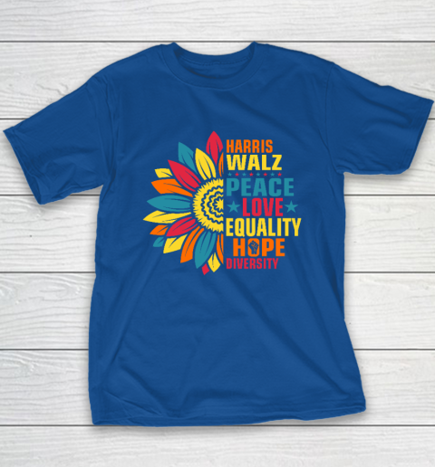 Equality Hope Diversity Kamala Harris Waltz Peace Love Youth T-Shirt 6