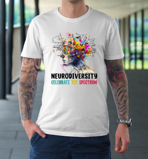 Neurodiversity Brain Autism Awareness ASD ADHD T-Shirt