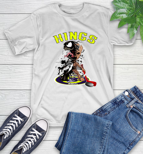 NHL Los Angeles Kings Hockey Venom Groot Guardians Of The Galaxy T Shirt Tee For Sports