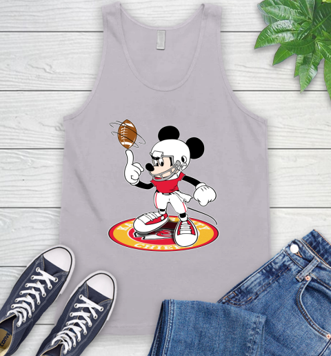 NFL Football Kansas City Chiefs Cheerful Mickey Disney Shirt Tank Top 4