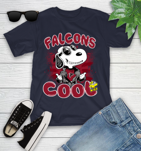 NFL Football Atlanta Falcons Cool Snoopy Shirt Youth T-Shirt 2