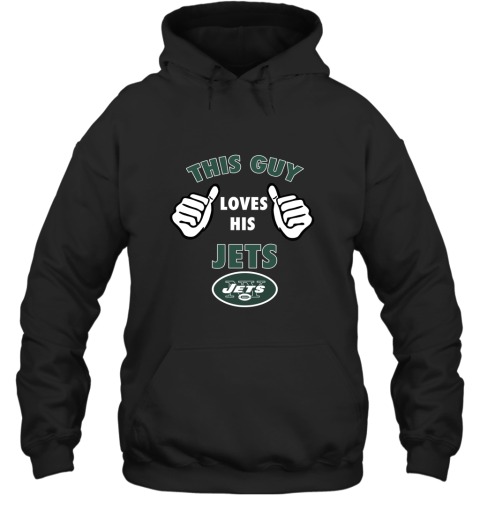 This Guy Loves His New York Jets Hoodie