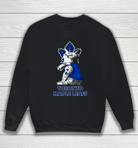 NHL My Cat Loves Toronto Maple Leafs Hockey Sweatshirt