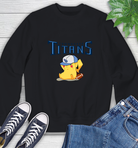 NFL Pikachu Football Tennessee Titans Sweatshirt 2