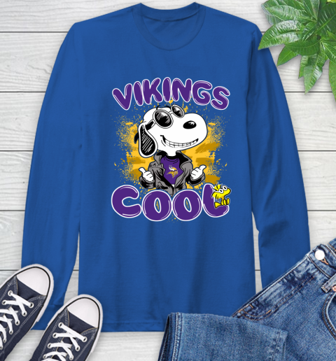 NFL Football Minnesota Vikings Cool Snoopy Shirt Long Sleeve T-Shirt 11