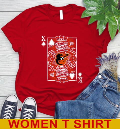 Baltimore Orioles MLB Baseball The King Of Spades Death Cards Shirt Women's T-Shirt 11