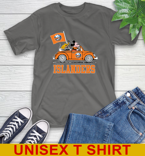 NHL Hockey New York Islanders Pluto Mickey Driving Disney Shirt T-Shirt 8
