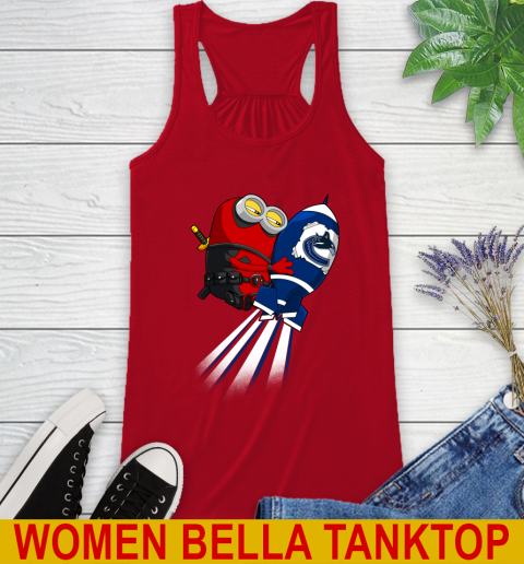 NHL Hockey Vancouver Canucks Deadpool Minion Marvel Shirt Racerback Tank 4