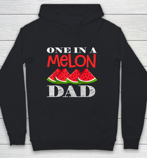 Father's Day Funny Gift Ideas Apparel  Mens One in a Melon Dad Mom Watermelon Matching Family T Shi Youth Hoodie