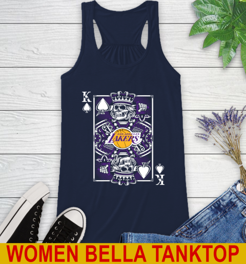 Los Angeles Lakers NBA Basketball The King Of Spades Death Cards Shirt Racerback Tank 9