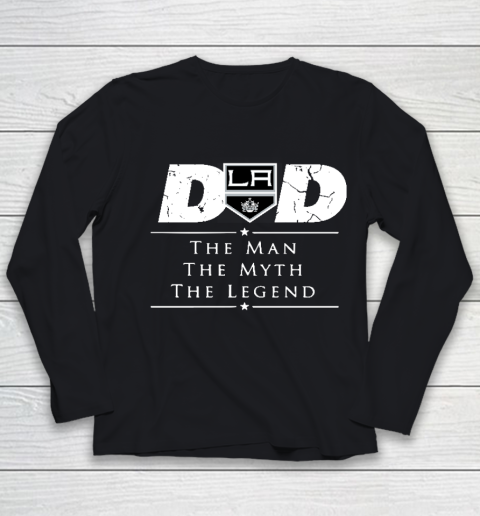 Los Angeles Kings NHL Ice Hockey Dad The Man The Myth The Legend Youth Long Sleeve
