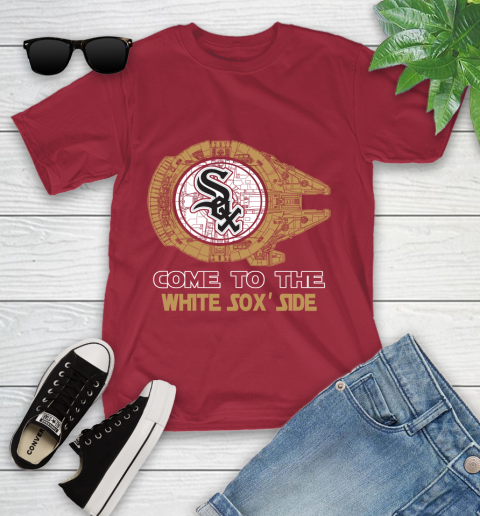 MLB Come To The Chicago White Sox Side Star Wars Baseball Sports Youth T-Shirt 14