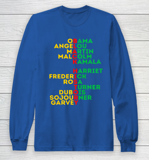 Black History Month Dream Like Leaders African American Love Long Sleeve T-Shirt 6