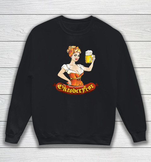 Barmaid Oktoberfest Dirndl Bratwurst German Woman Costume T Shirt Sweatshirt