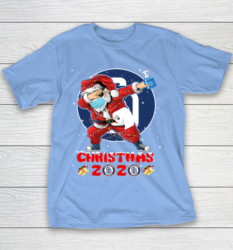 San Diego Padres Funny Santa Claus Dabbing Christmas 2020 MLB Youth T-Shirt 8