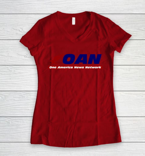 Mike Gundy OAN t shirt  Oan t shirt meaning Women's V-Neck T-Shirt 6